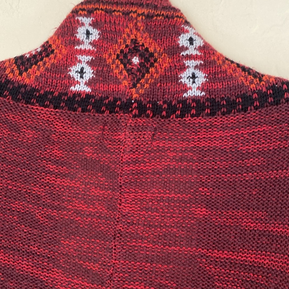 My Michelle, XL, sweater cardigan with Aztec print and fringe - Picture 7 of 7